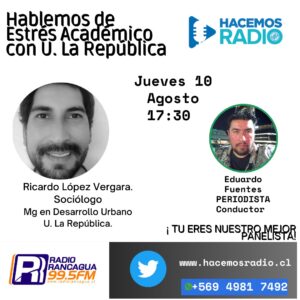 Docente de Sede Rancagua entrevistado en Radio regional